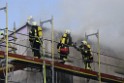 Dachstuhlbrand Koeln Poll Geislarerstr P331